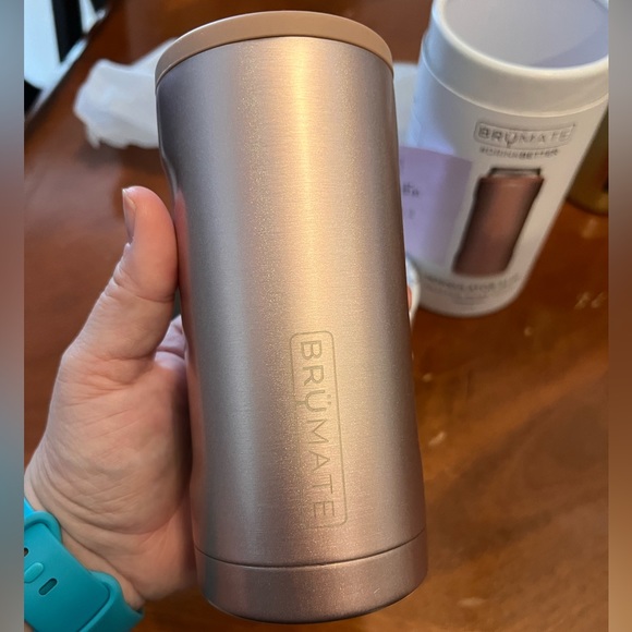 BrüMate Glitter Rose Gold Hopsulator Slim 12 oz slim cans NWT - Picture 3 of 5